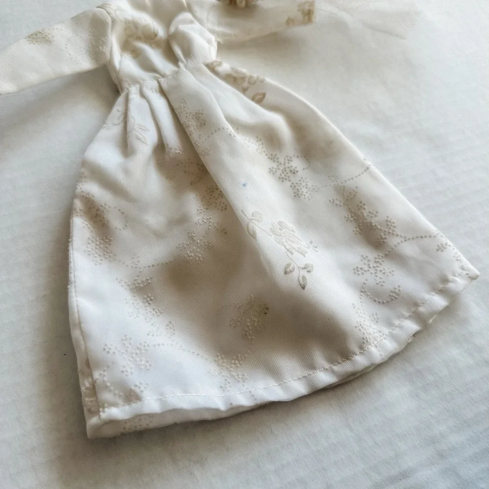 Vintage 1960's‎ Barbie Wedding Dress & Beaded Veil Outfit